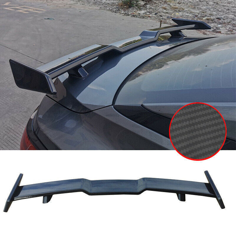 for Nissan Sentra Sylphy 2020-2023 Carbon ABS Sport Trunk Spoiler Tail Wing Trim