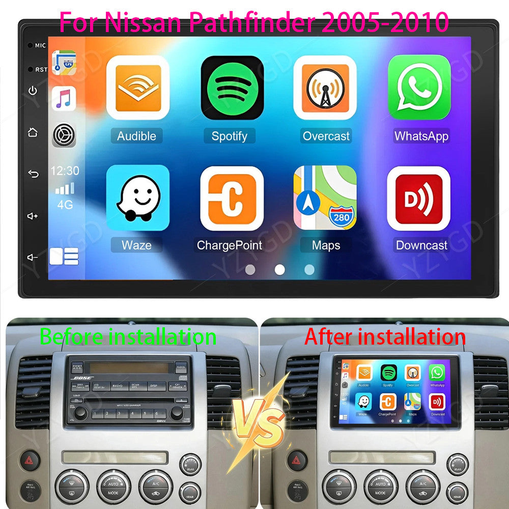 for Nissan Pathfinder 2005-2010 7 Android 14 Carplay Car Radio Stereo GPS WIFI