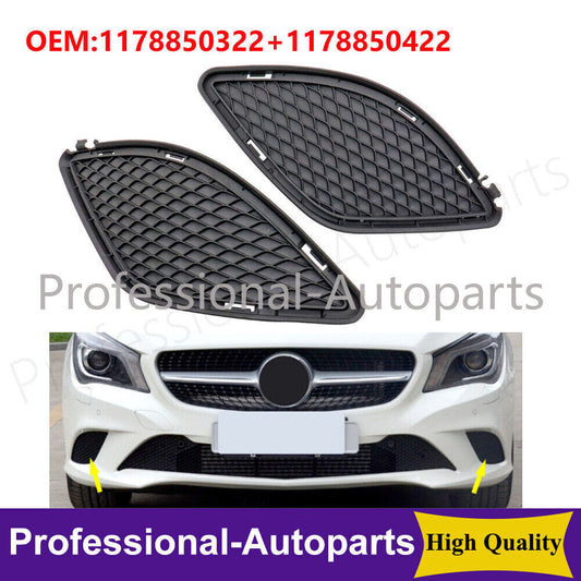 1 pair of front L+R bumper right grille is suitable for Mercedes-Benz CLA-Class CLA250