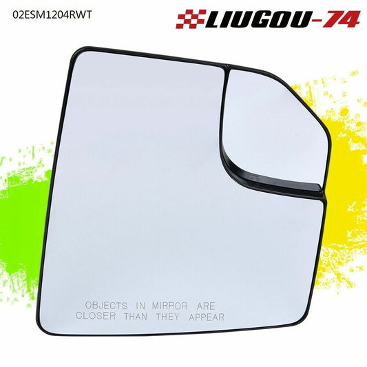 Mirrored glass with spotter, passenger side fits 15-18 for Ford F150 pickup truck, USA.