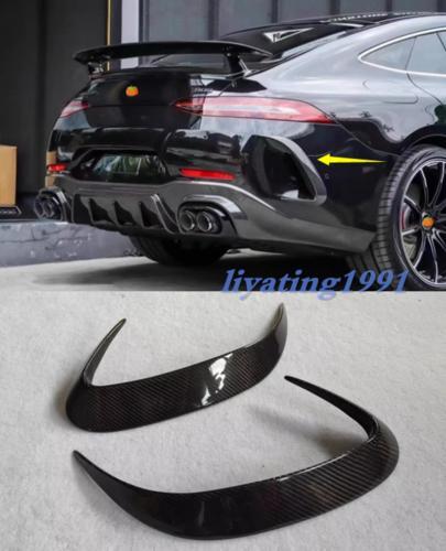 Canard Fins - Dry Carbon Rear Bumper Splitter Suitable for Mercedes -AMG GT53 GT63 S 2019-23