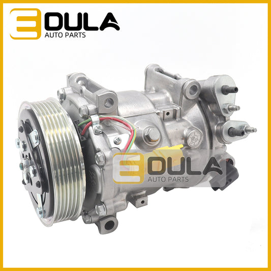 The SD7C16 AC compressor is suitable for Citroen C5, C6, for Peugeot 407, 508, and models 9800840380-.