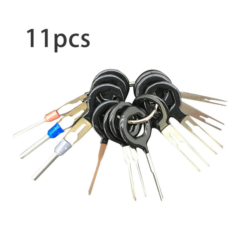 11Pcs Car Wire Terminal Connector Crimp Pin Extractor Removal Key Out Tool Kit