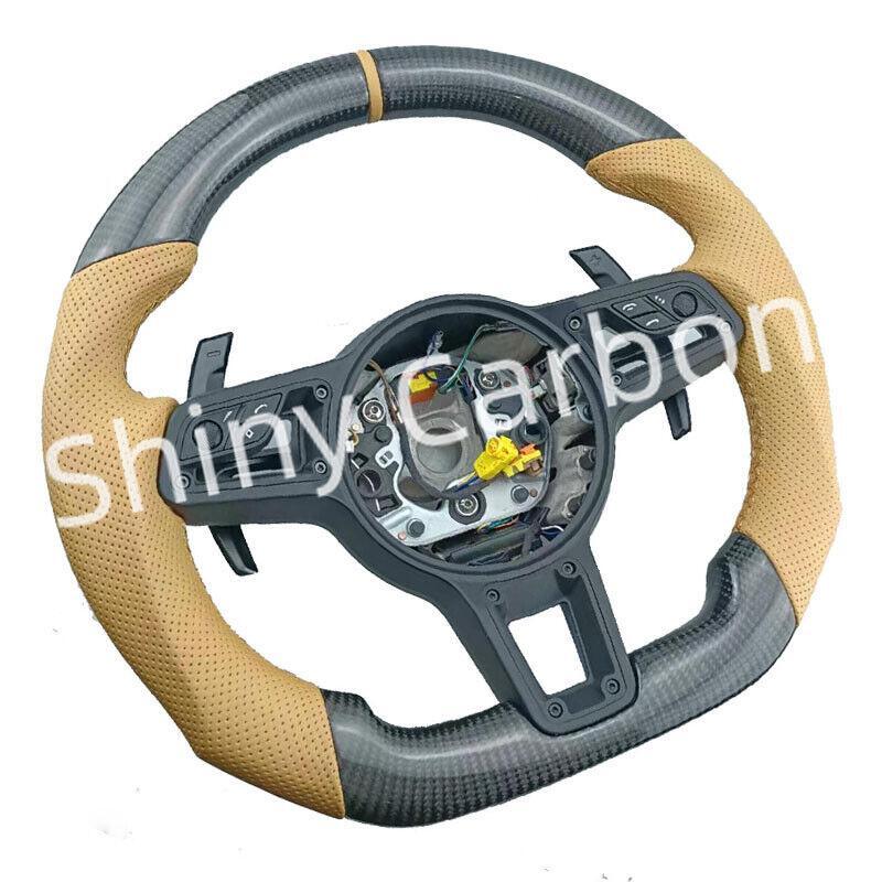 carbon fiber steering wheel suitable for Porsche 911, , Cayman 991, Macan 958