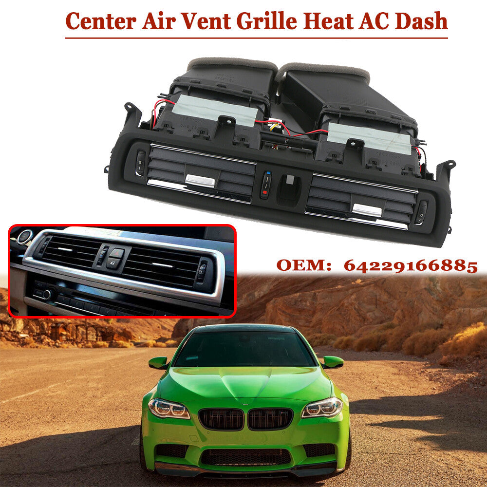 Center Air Vent Grille Heat AC Dash 64229209136 Suitable for BMW F10 11-16 528i 535i 550i