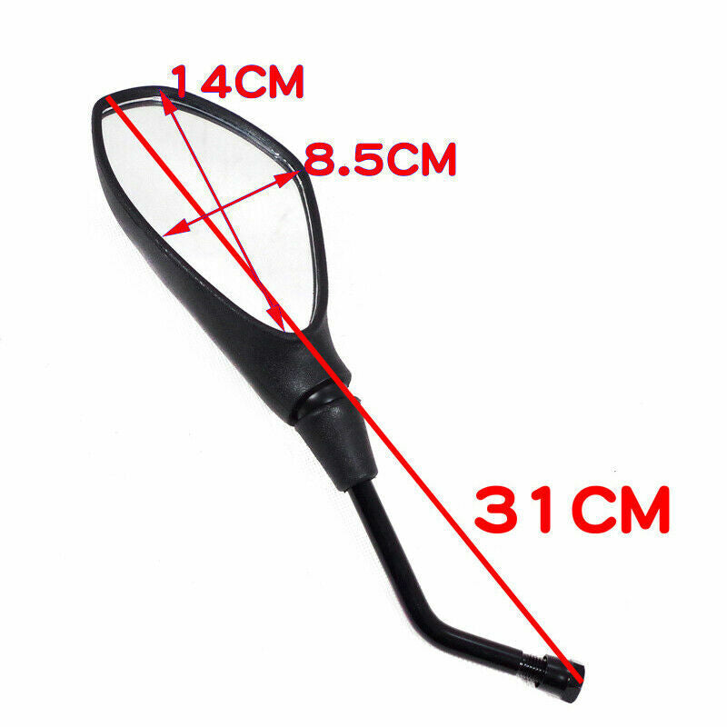 Black ABS Motorcycle Rear View Side Mirror For Honde for Suzuki for Kawasaki Z650 Z750
