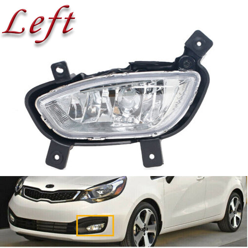 Left For 2012-2015 for Kia Rio Seadan Front Bumper Fog Lights (Driver's Side)