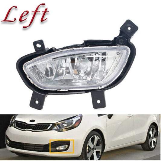 Left For 2012-2015 for Kia Rio Seadan Front Bumper Fog Lights (Driver's Side)