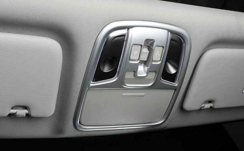 Car Front Reading Lamp Frame Cover Trim for Kia Sportage 2017-2020 Matte Silver