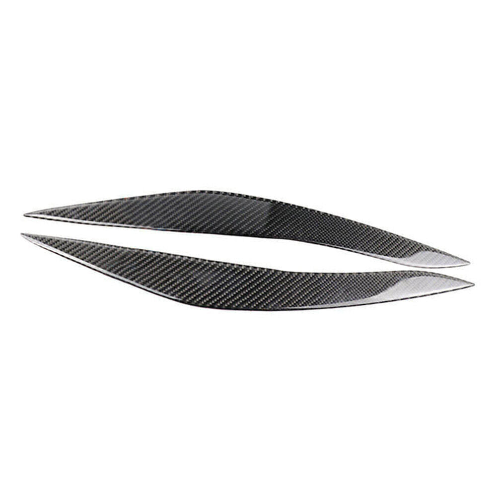 Headlight Eyebrow Eyelid M Sport Cover Trim for BMW 5 Series F10 Carbon Fiber