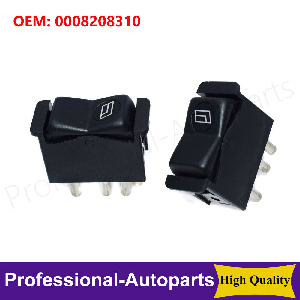 A set of 2 front L+R window switches suitable for Mercedes-Benz R107 380SL 560SL