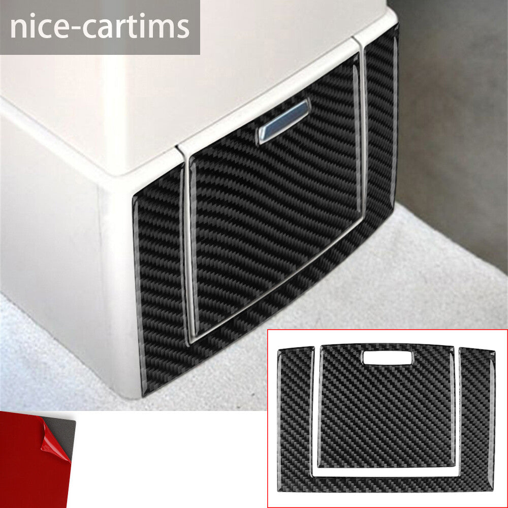 Carbon Fiber Rear Central Console Lower Panel Cover Kit for BMW X3 E83 2004-2010