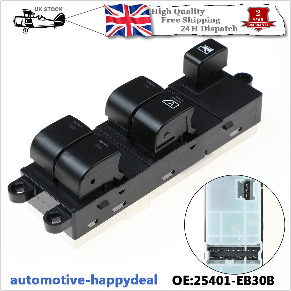 RIGHT SIDE for NISSAN NAVARA POWER WINDOW SWITCH CONSOLE 25401-BB65B NEW