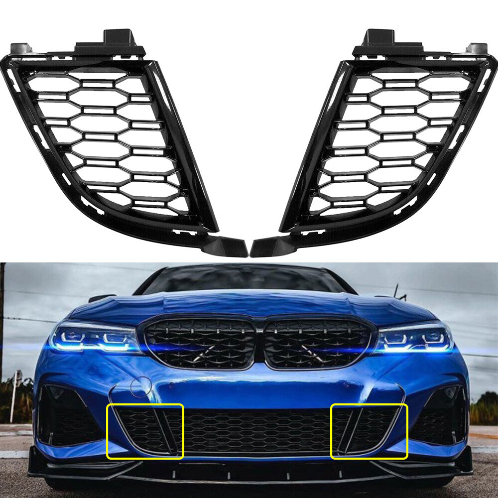Front Left Right Bumper Under Mesh Grille Fits for BMW G20 G21 330i M Sport 19-22