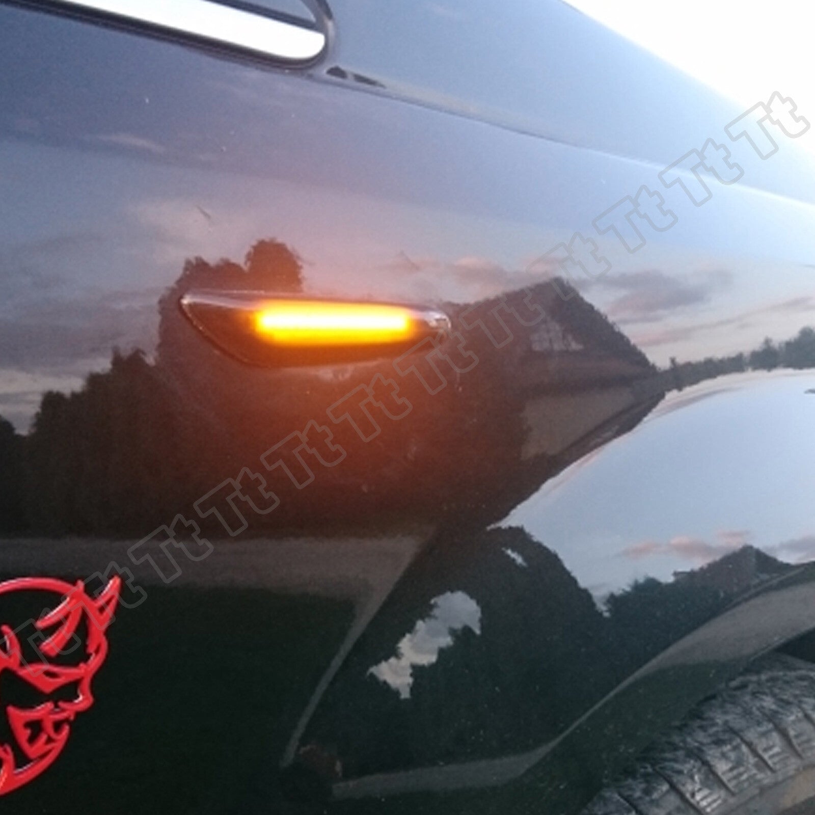 Sequential smoked LED side marker lights suitable for BMW E60 E61 E82 E88 E90 E91 E92 E93