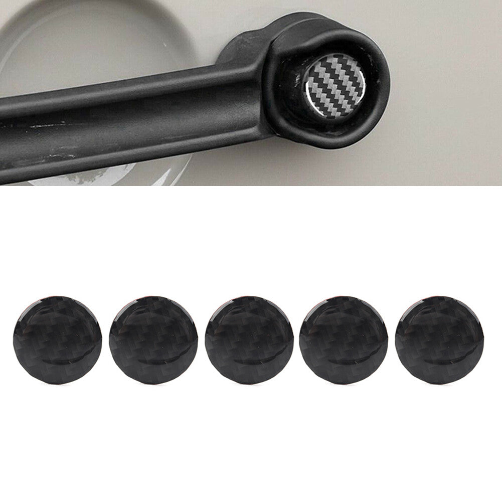 Door Handle Push Button Knobs Cover Trim Fit for Jeep for Wrangler JK 2007-2017 5Pcs