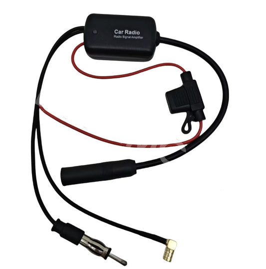 Car Stereo FM AM Radio Signal Antenna Signal Amplifier Auto Aerial Amp Booster