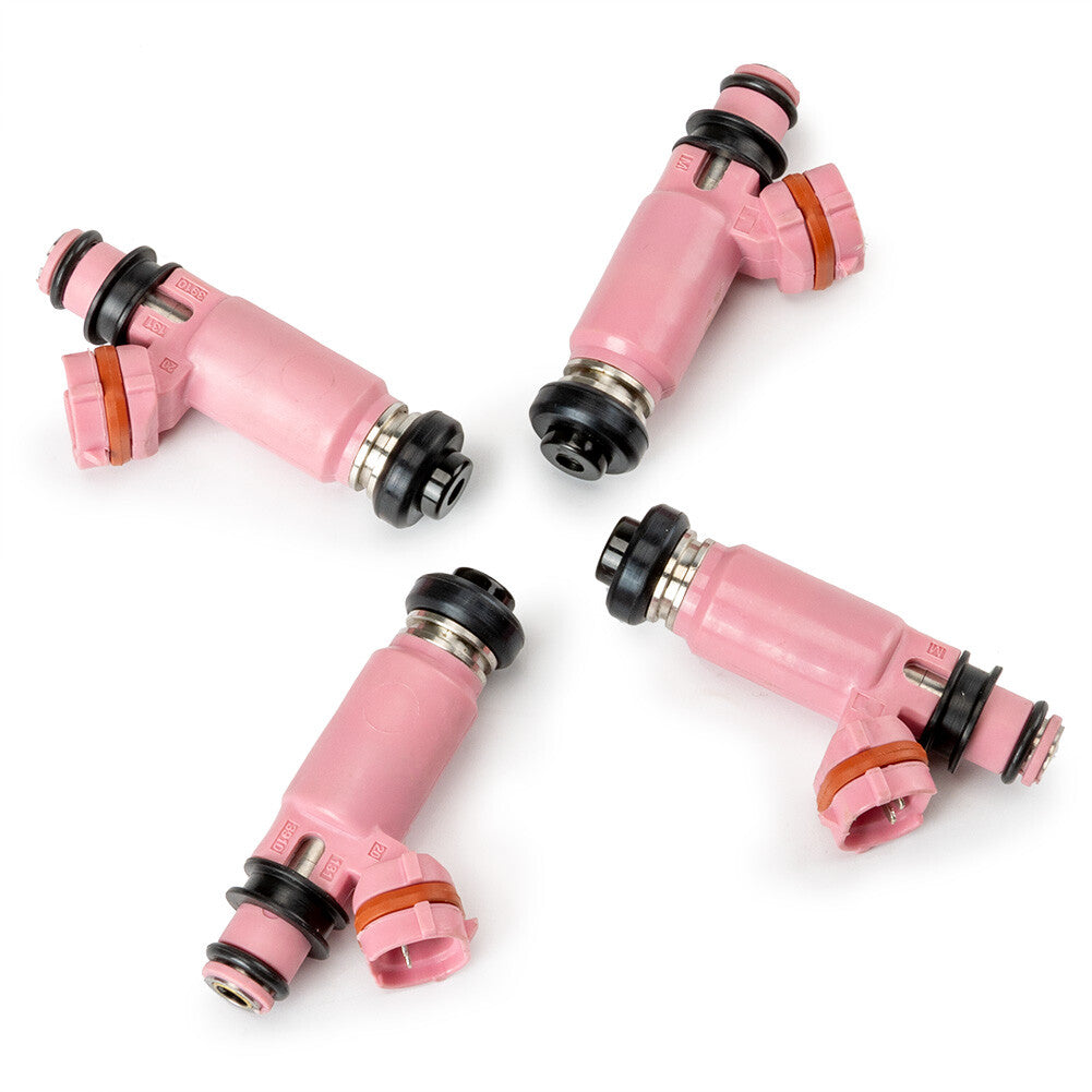 4 new pink 565cc fuel injectors for Subaru STI WRX Forester 16611-AA370