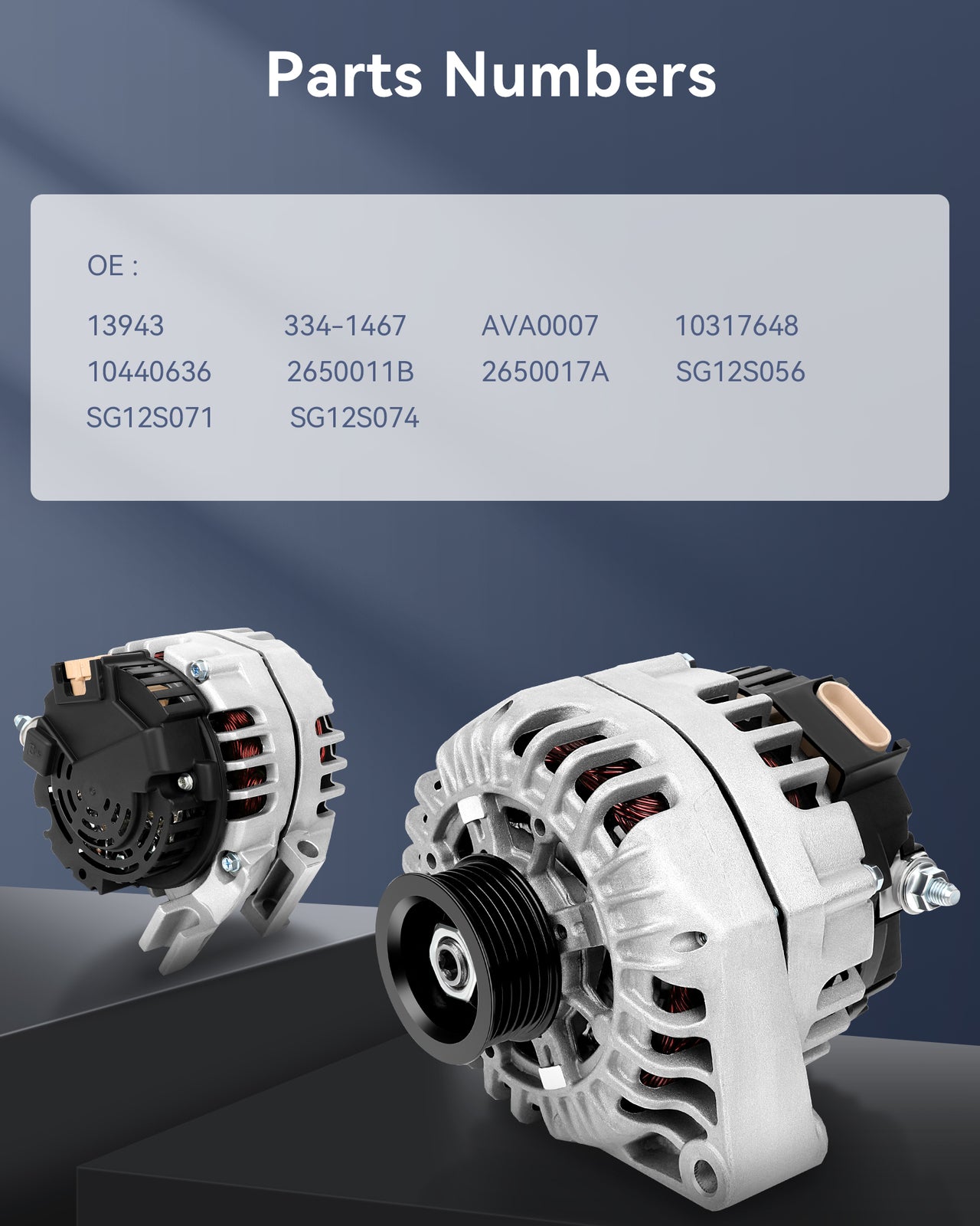 New Silver Alternator Fit for 2002-2005 for Chevrolet Venture 3.4L V6 334-1467