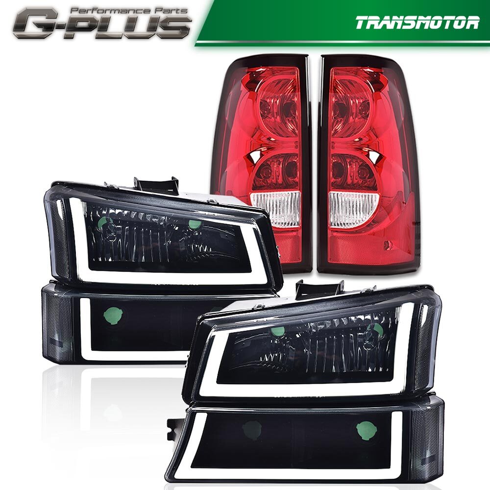 Suitable for 03-06 Silverado chrome housing with LED DRL cornering headlights + taillights