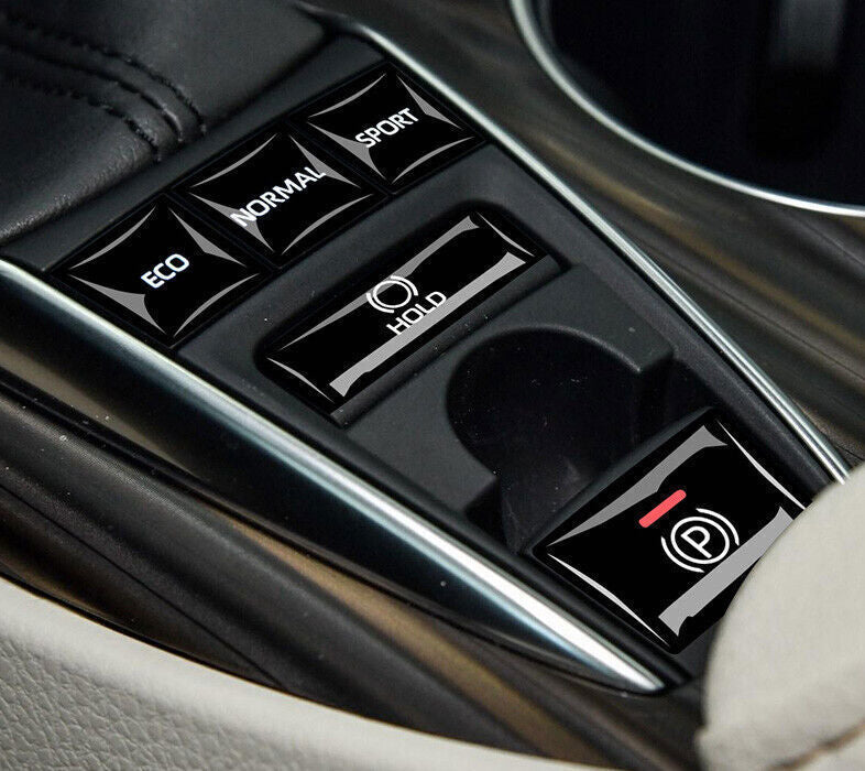 for Toyota for Camry 2018-2023 Gloss Black Console Gear Shift Button Cover Stickers