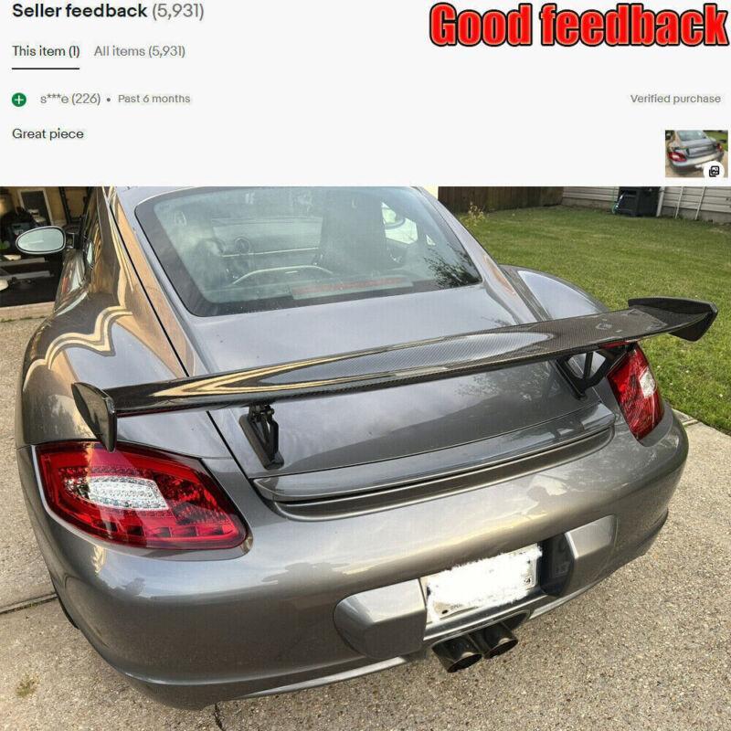 Carbon fiber rear trunk boiler wing for Porsche Cayman GT4 981 718 987