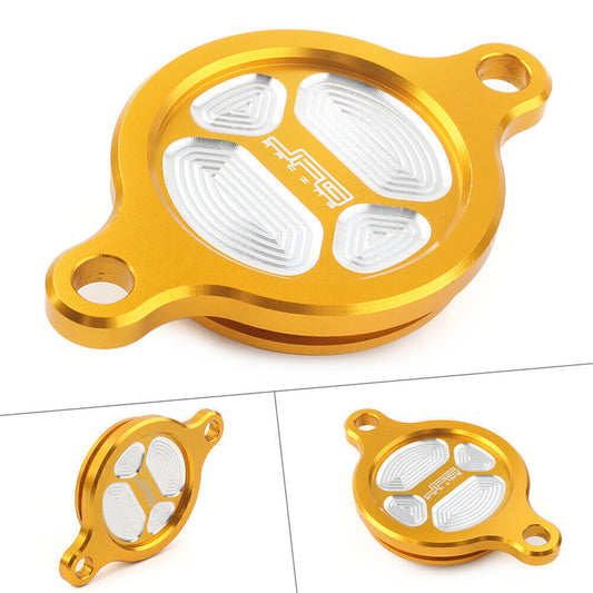 for Suzuki RMZ250 RMZ450 RMX450Z 2010-2017 CNC Gold Oil Filter Cover Cap