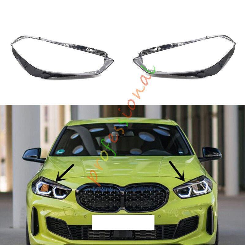 for BMW 1-Series F40 2020-2023 Both Side Headlight Clear Lens Cover + Sealant