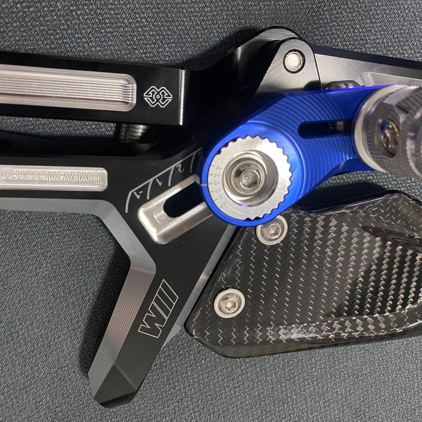 for BMW S1000RR M1000RR Footrest Kit Foot Peg Rear Adjustable Footrest 2019-2024