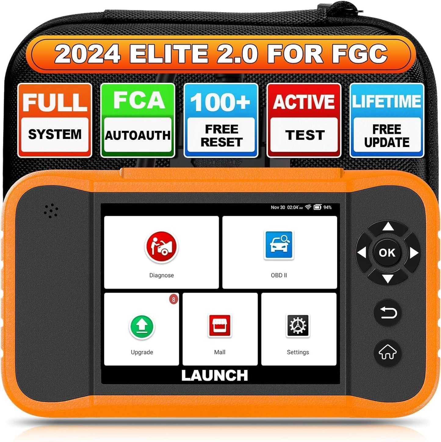 LAUNCH Creader Elite 2.0 FGC Full System Diagnostic Bi-Directional Scanner Tool