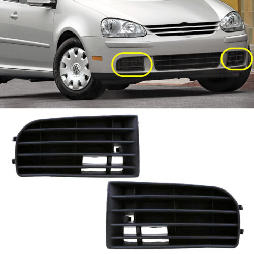 for VW for Golf Rabbit 2004-2009 Pair Front Bumper Lower Fog Light Grill Cover