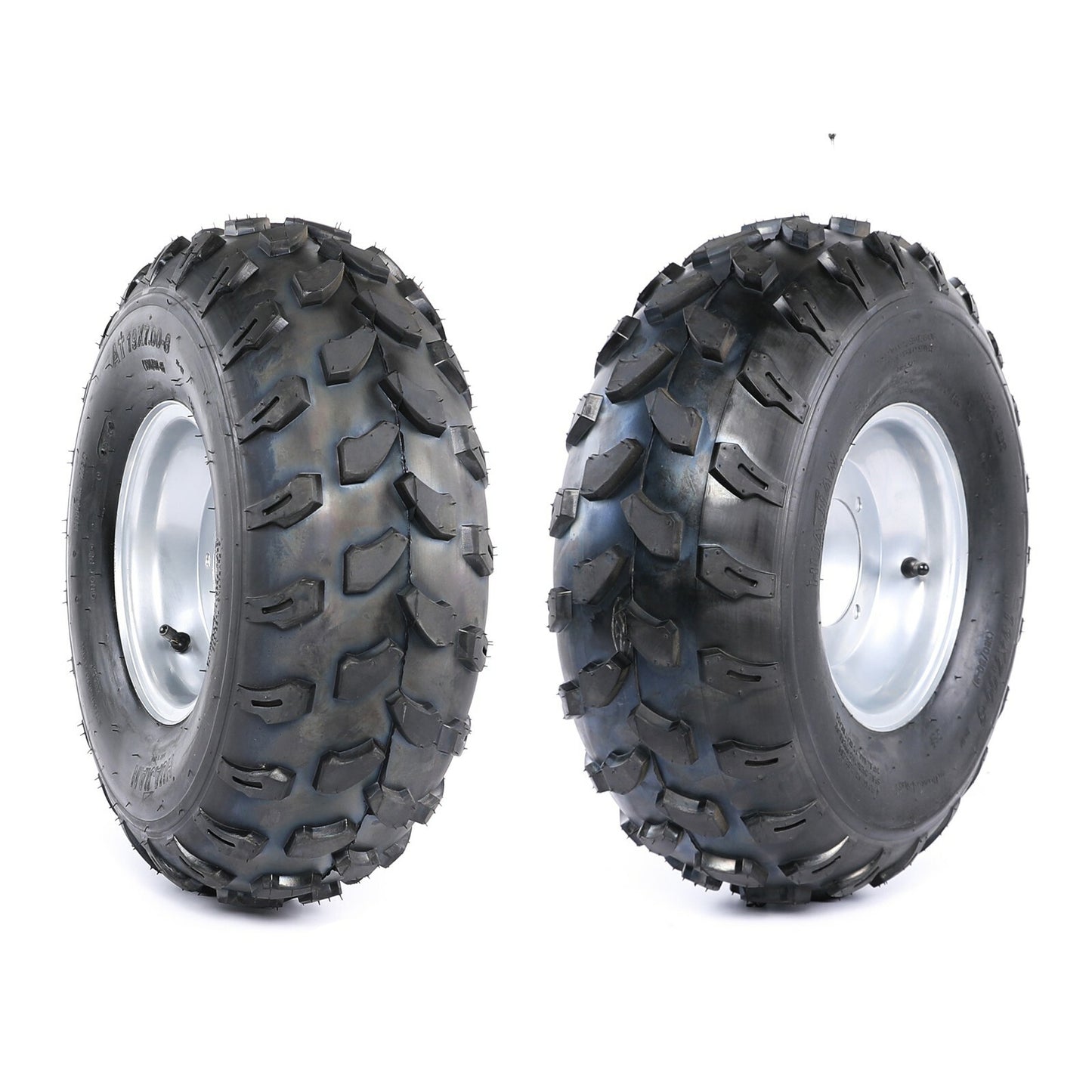 2-piece all-terrain vehicle tire and rim set, 19x7-8. Suitable for Suzuki LT80 Quad KFX80.