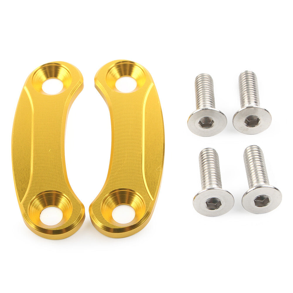 Rearview Mirror Mounts Plates Cover Block Off for Kawasaki ZX-10R 2016-2021 Gold