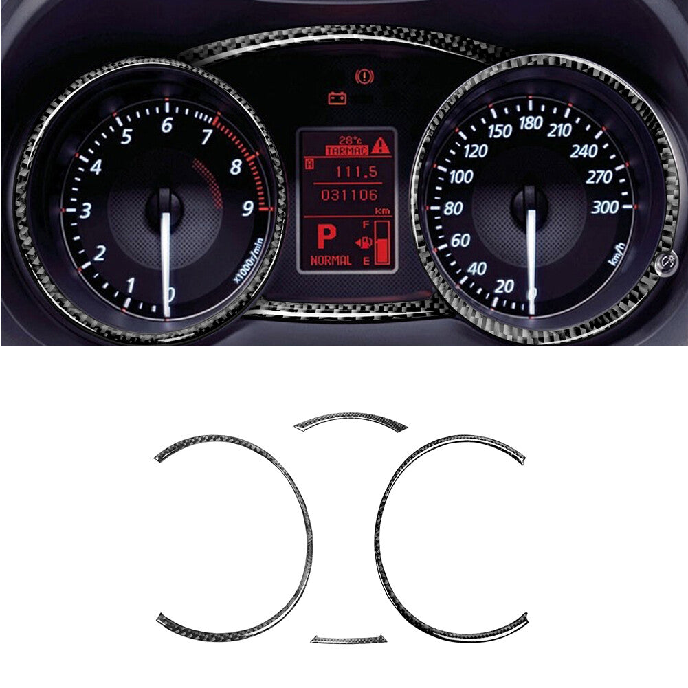 4-Pack Carbon Fiber Internal Sticker Protective Covers for Mitsubishi Lancer Evo (2008-15)