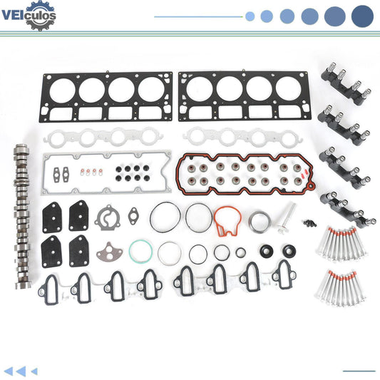 Camshaft Gasket Set Bolts Lifters For 2007-13 for Chevy Avalanche for Buick Rainier 5.3L