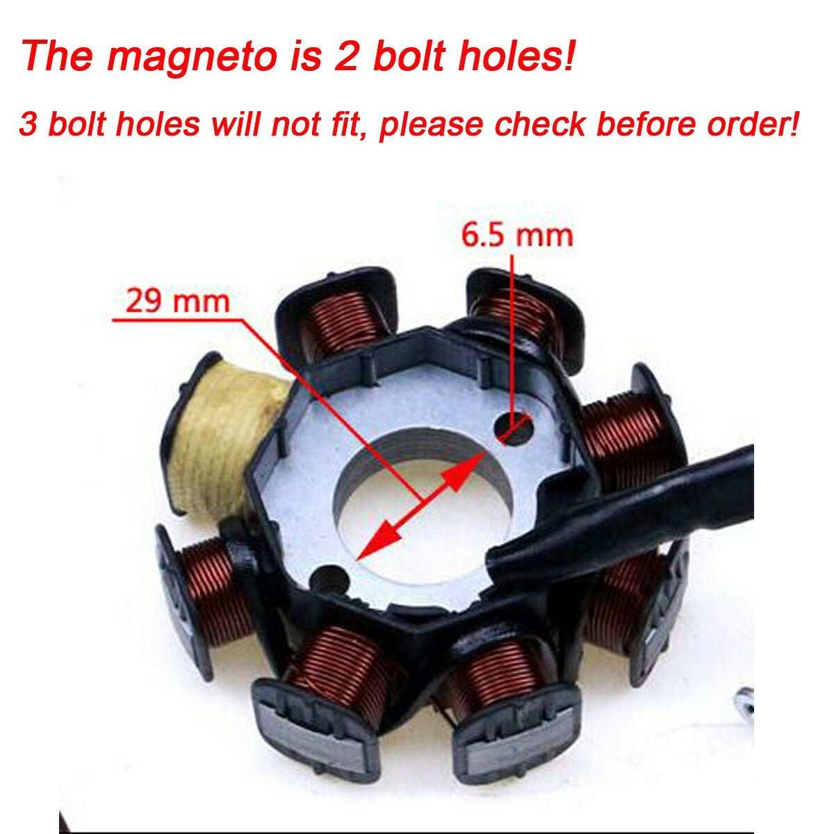 CDI stator kit for electric wire harness looms suitable for 150cc, 200cc, and 250cc all-terrain vehicles and four-wheelers.