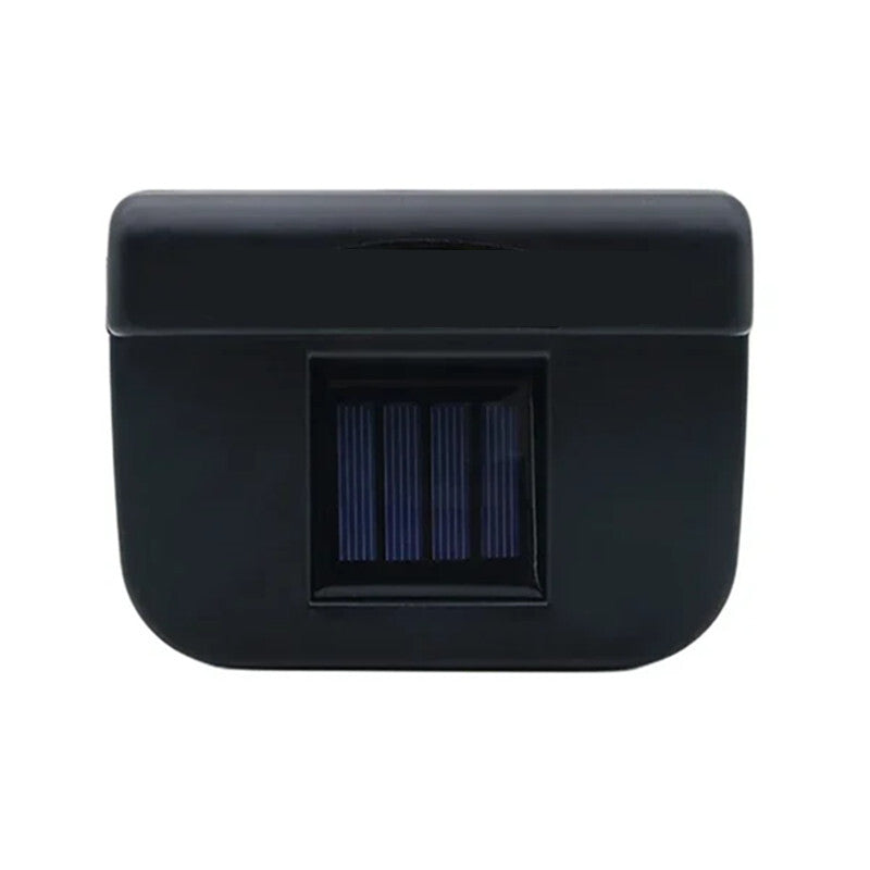 Black Car Solar Powered Window Ventilation Fan Vent Cooling Air Circulator Tool