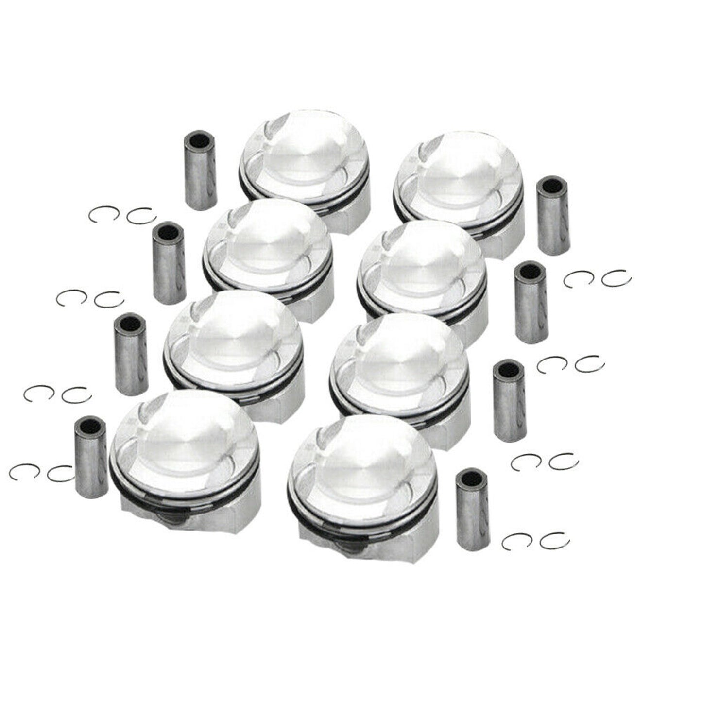 8 Pistons  Rings Set for BMW M760i 550i 750i X5 F01 F02 F03 E71 E70 N63 4.4L V8