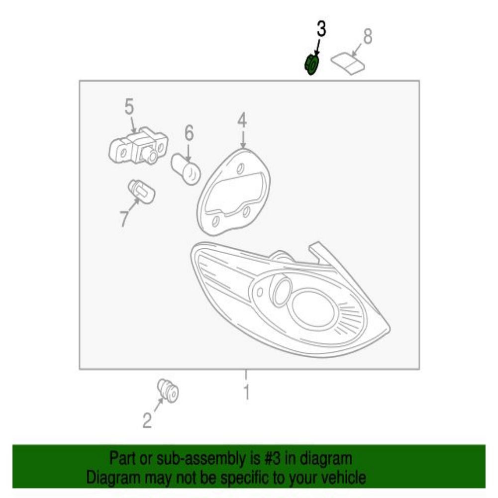 N91117601 Tail Lamp Assembly Nut for Volkswagen Various Years