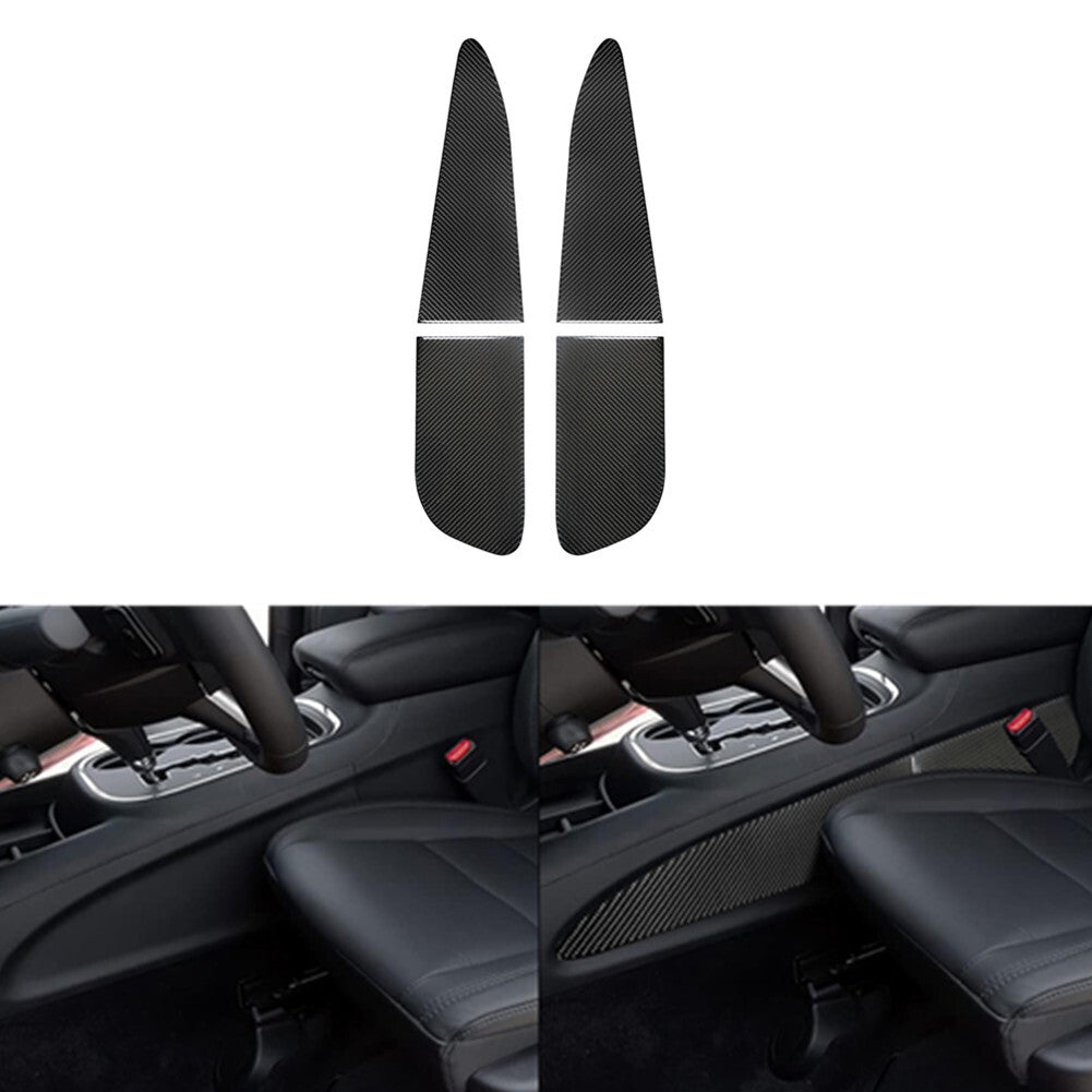 4Pcs Carbon Fiber Center Console Side Frame Trim for Dodge Durango 2014-2020