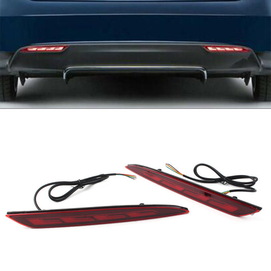 Rear Fog Lamp Dynamic Turn Signal Reflector LED Bumper Light for Tesla for Model S