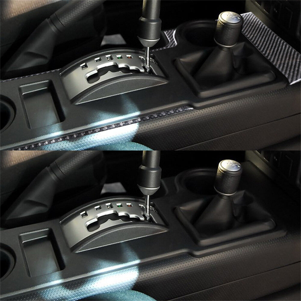 Carbon Fiber Central Control Gear Shift Side Cover For Toyot@ FJ Cruiser 2007-21