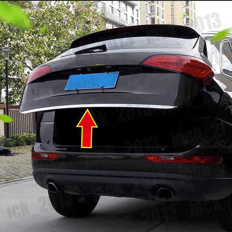 for Audi Q5 2009 -2017 STAINLESS REAR TRUNK TAIL GATE DOOR LID COVER TRIM