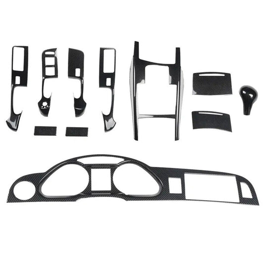 for Audi A6 2008-2011 ABS Carbon Fiber Interior Decoration Frame Cover Trim 11P