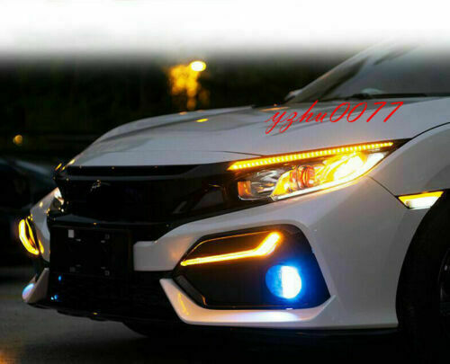 for Honda for Civic Hatchback 2020-2021 LED Daytime Driving Lights/Turn Signal Light