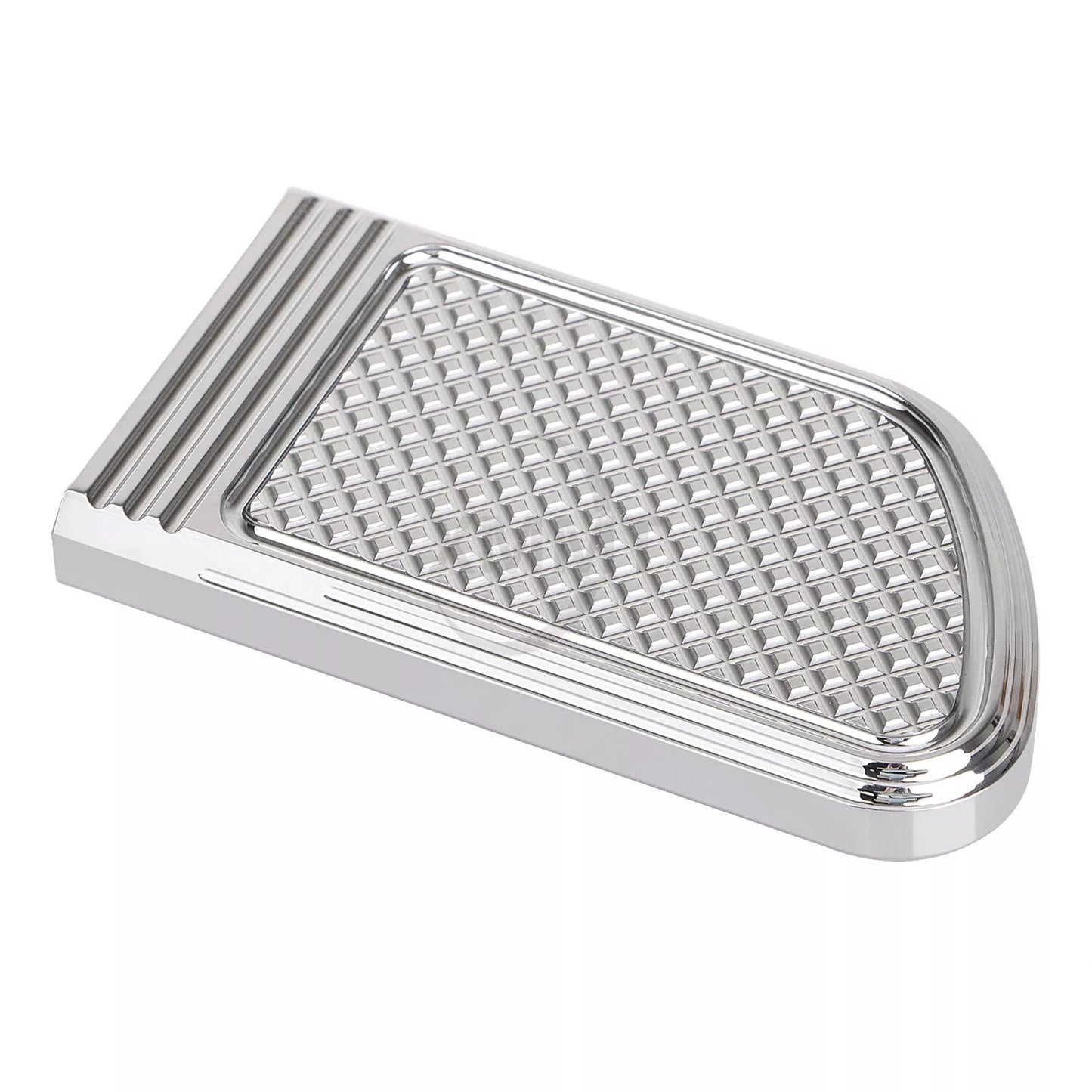 Chrome Brake Pedal Pad Cover for Harley Touring Street Electra Glide 80-up Dyna