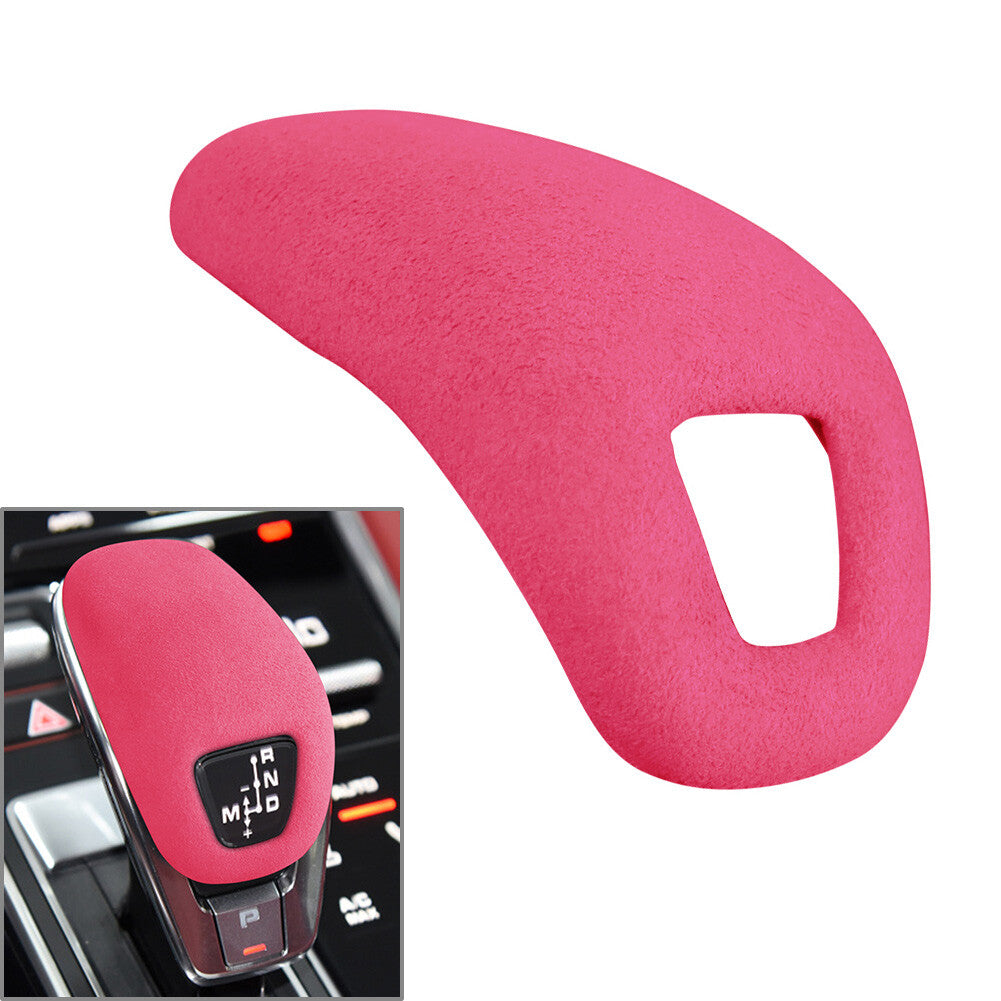 Car Center Console Gear Shift Knob Cover Trim Pink for Porsche for Panamera for Cayenne