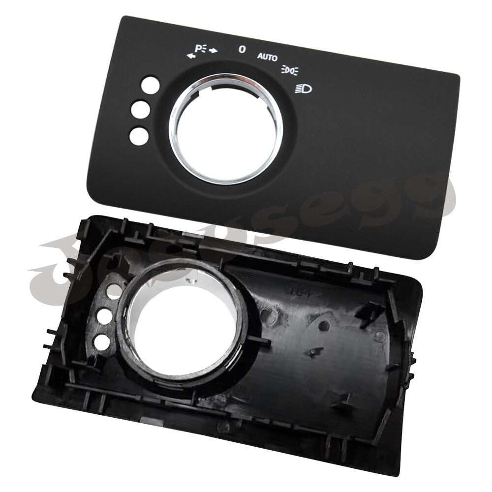 for Mercedes-Benz X164 W164 ML GL Headlight Control Switch Cover Black 3 Hole