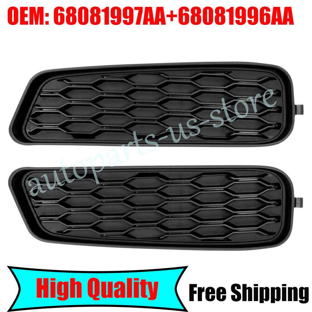 Front Left  Right Bumper Fog Light Grille Fits For 2011-2014 for Dodge Avenger