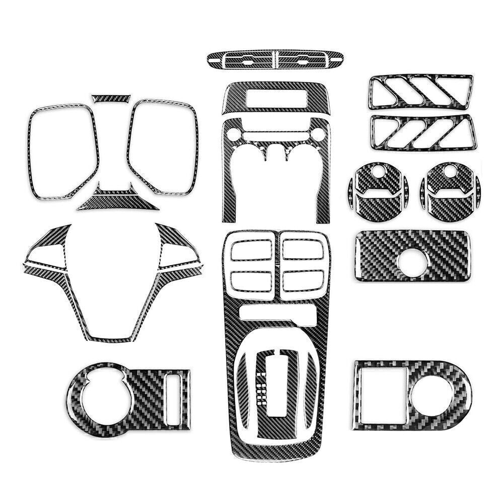 40 Pcs Carbon Fiber Interior Dashboard Cover Trim for Chevrolet Camaro 2010-2015